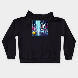 Cyberpunk Street View Kids Hoodie